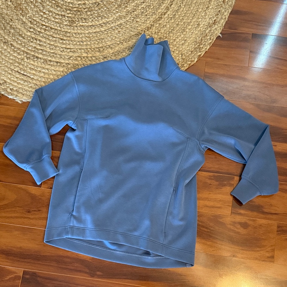 Lululemon Blue Turtleneck Pullover Washed Blue Size 6